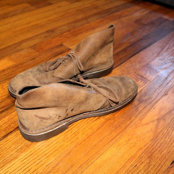 Clarks Desert Boots | Men’s Size 12 | Tan Leather Chukka Boots - Picture 6 of 11